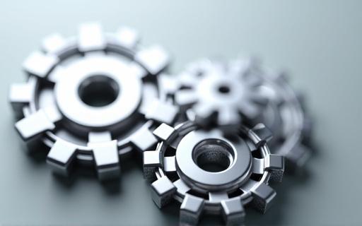 Interlocking gears working smoothly, symbolizing operational efficiency.